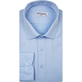 Süvari Slim Fit Armür Desenli Erkek Gömlek