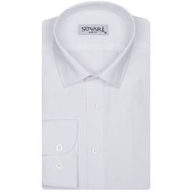 Süvari Slim Fit Beyaz Düz Erkek Gömlek