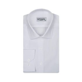 Süvari Slim Fit Koyu Mavi Düz Erkek Gömlek