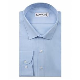 Süvari Slim Fit Mavi Düz Erkek Gömlek