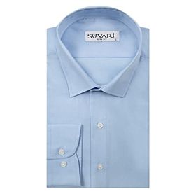Süvari Slim Fit Mavi Düz Erkek Gömlek