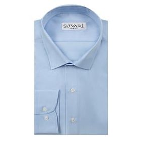 Süvari Slim Fit Mavi Düz Erkek Gömlek
