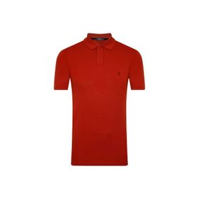 Süvari TS1014000218 Polo Yaka Slim Fit Pike Desenli Bordo Erkek T-shirt
