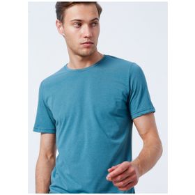 Süvari TS1014000239 O Yaka Düz Mavi Erkek T-shirt