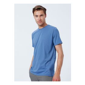 Süvari TS1014000239 O Yaka Düz Mavi Erkek T-shirt