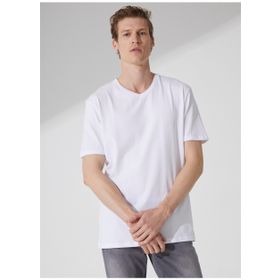 Süvari TS1014000276 O Yaka Düz Beyaz Erkek T-shirt