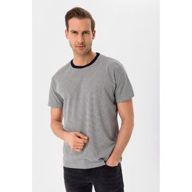 Süvari TS1014000278 O Yaka Armürlü Beyaz Erkek T-Shirt