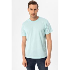 Süvari TS1014000278 O Yaka Armürlü Beyaz Erkek T-Shirt