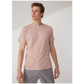 Süvari TS1014000281 O Yaka Düz Pembe Erkek T-Shirt
