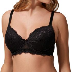 Suwen Linda Lace Balconette Siyah Kadın Sütyen