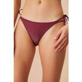 Suwen SB22155A Bağcıklı Brezilian Shiny Bikini Alt