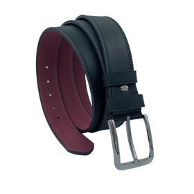 Süzer 7000 4 cm Siyah Büyük Beden Suni Deri Çift Dikişli Spor Kemer