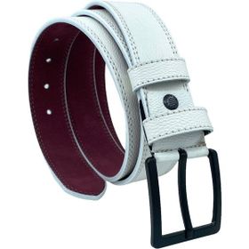 Süzer 9016-11 4 cm Beyaz Suni Deri Dikişli Model Spor Kemer