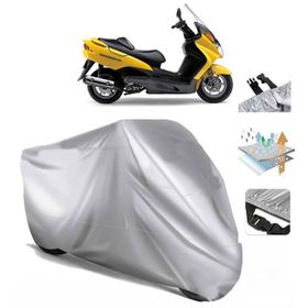 Suzuki Burgman UH 150 Siyah Arka Çanta Uyumsuz Ultra Kalın Su Geçirmez Motor Brandası