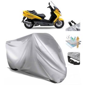 Suzuki Burgman UH 150 Siyah Arka Çanta Uyumsuz Ultra Kalın Su Geçirmez Motor Brandası