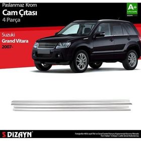 Suzuki Grand Vitara 2007 Üzeri 4 Parça Krom Cam Çıtası