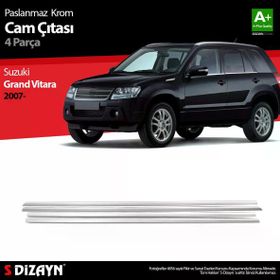 Suzuki Grand Vitara 2007 Üzeri 4 Parça Krom Cam Çıtası
