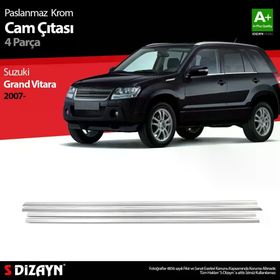 Suzuki Grand Vitara 2007 Üzeri 4 Parça Krom Cam Çıtası