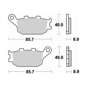 Suzuki GSX Fa 1250 2010 2016 Braking Arka Fren Balatasi