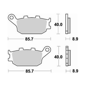 Suzuki GSX Fa 1250 2010 2016 Braking Arka Fren Balatasi