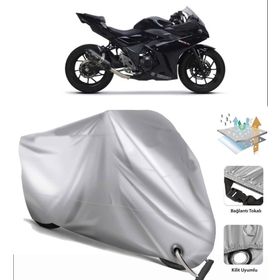 Suzuki GSX-R 250 Siyah Arka Çanta Uyumsuz Ultra Kalın Su Geçirmez Motor Brandası