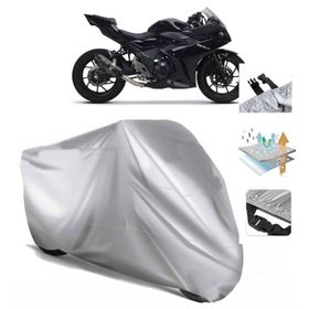 Suzuki GSX-R 250 Siyah Arka Çanta Uyumsuz Ultra Kalın Su Geçirmez Motor Brandası