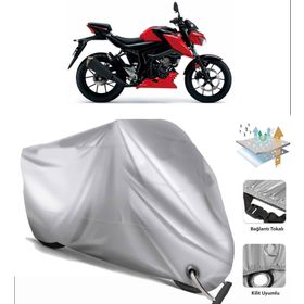 Suzuki GSX-S 125 Siyah Arka Çanta Uyumsuz Ultra Kalın Su Geçirmez Motor Brandası