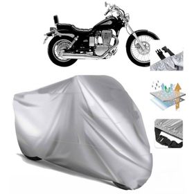 Suzuki LS 650 Savage Siyah Arka Çanta Uyumsuz Ultra Kalın Su Geçirmez Motor Brandası