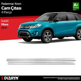 Suzuki Vitara 2016 Üzeri 4 Parça Krom Cam Çıtası