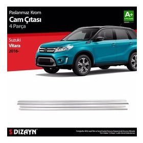 Suzuki Vitara 2016 Üzeri 4 Parça Krom Cam Çıtası