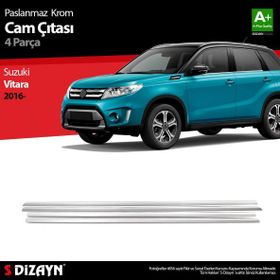 Suzuki Vitara 2016 Üzeri 4 Parça Krom Cam Çıtası