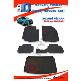 Suzuki Vitara Suv 5 Kapı Alt 2016 ve Sonrası Paspas ve Bagaj Havuzu