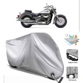 Suzuki VL 800 Intruder Arka Çanta Uyumsuz Ultra Kalın Su Geçirmez Motor Brandası