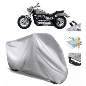Suzuki VZ 800 Intruder M800 Siyah Arka Çanta Uyumsuz Ultra Kalın Su Geçirmez Motor Brandası