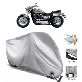 Suzuki VZ 800 Intruder M800 Siyah Arka Çanta Uyumsuz Ultra Kalın Su Geçirmez Motor Brandası