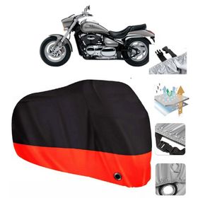 Suzuki VZ 800 Intruder M800 Siyah Arka Çanta Uyumsuz Ultra Kalın Su Geçirmez Motor Brandası