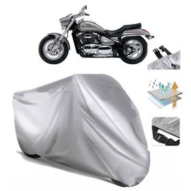 Suzuki VZ 800 Intruder M800 Siyah Arka Çanta Uyumsuz Ultra Kalın Su Geçirmez Motor Brandası