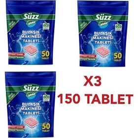 Süzz 150 Adet Bulaşık Makinesi Tableti (3 adet)