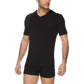 SVM 9022 Siyah V Yaka Erkek T-Shirt