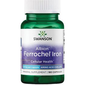 Swanson Albion Iron Chelate Ferrochel 18 mg 180 Kapsül