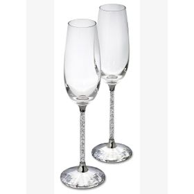 Swarovski 255678 Crystalline Toasting Flutes Set Of 2 Ev Dekorasyonu
