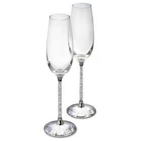 Swarovski 255678 Crystalline Toasting Flutes Set Of 2 Ev Dekorasyonu
