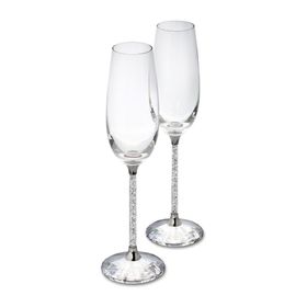 Swarovski 255678 Crystalline Toasting Flutes Set Of 2 Ev Dekorasyonu