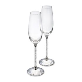 Swarovski 255678 Crystalline Toasting Flutes Set Of 2 Ev Dekorasyonu