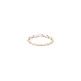 Swarovski 5366573 50 Vittore Marquise Beyaz Pembe Altın Rengi Kaplama Yüzük