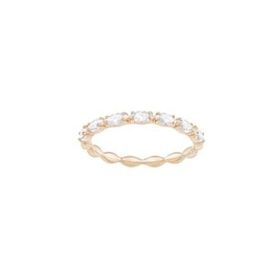Swarovski 5366573 50 Vittore Marquise Beyaz Pembe Altın Rengi Kaplama Yüzük