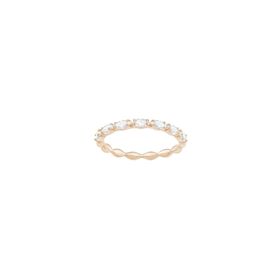Swarovski 5366573 50 Vittore Marquise Beyaz Pembe Altın Rengi Kaplama Yüzük