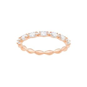 Swarovski 5366573 50 Vittore Marquise Beyaz Pembe Altın Rengi Kaplama Yüzük