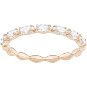Swarovski 5366573 50 Vittore Marquise Beyaz Pembe Altın Rengi Kaplama Yüzük