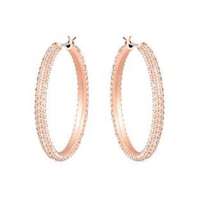 Swarovski 5383938 Stone Hoop Silk Ros Swarovski Küpe